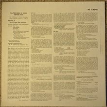 Load image into Gallery viewer, Statsradiofoniens Kammerorkester And Statsradiofoniens Kor, The Danish State Radio Madrigal Choir, Københavns Drenge- Og Mandskor, Schola Gregoriana of Copenhagen, Niels Brincker, Finn Viderø, Else Brems, Aksel Schiøtz : Masterpieces Of Music Before 1750 (LP)