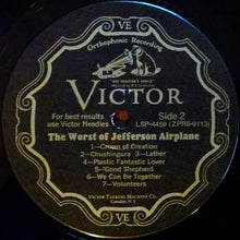 Load image into Gallery viewer, Jefferson Airplane : The Worst Of Jefferson Airplane (LP, Comp, Roc)
