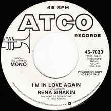 Load image into Gallery viewer, Rena Sinakin : I'm In Love Again (7", Single, Mono, Promo)