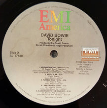 Load image into Gallery viewer, David Bowie : Tonight (LP, Album, Win)