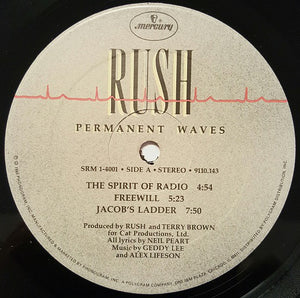 Rush : Permanent Waves (LP, Album, PRC)