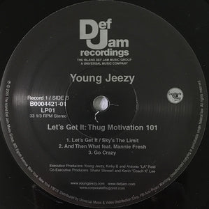 Young Jeezy : Let's Get It: Thug Motivation 101 (3xLP, Album)