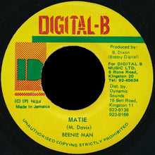Load image into Gallery viewer, Beenie Man : Matie (7")