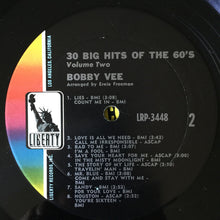 Load image into Gallery viewer, Bobby Vee : 30 Big Hits Of The 60's - Vol. 2 (LP, Mono)