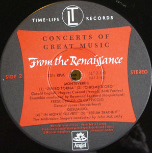 Dieterich Buxtehude, William Byrd, Girolamo Frescobaldi, Giovanni Gabrieli, Andrea Gabrieli, Carlo Gesualdo, Roland de Lassus, Jean-Baptiste Lully, Claudio Monteverdi, Giovanni Pierluigi da Palestrina, Heinrich Schütz, Thomas Tallis : From The Renaissance - Concert (5xLP, Album, Comp, Box)