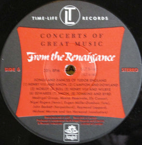 Dieterich Buxtehude, William Byrd, Girolamo Frescobaldi, Giovanni Gabrieli, Andrea Gabrieli, Carlo Gesualdo, Roland de Lassus, Jean-Baptiste Lully, Claudio Monteverdi, Giovanni Pierluigi da Palestrina, Heinrich Schütz, Thomas Tallis : From The Renaissance - Concert (5xLP, Album, Comp, Box)