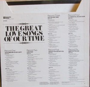 Various : The Great Love Songs Of Our Time (6xLP, Comp + Box)