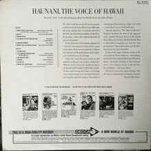 Load image into Gallery viewer, Haunani Kahalewai : Haunani, The Voice Of Hawaii (LP, Mono)