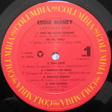 Load image into Gallery viewer, Eddie Money : Can't Hold Back (LP, Album, Pit)