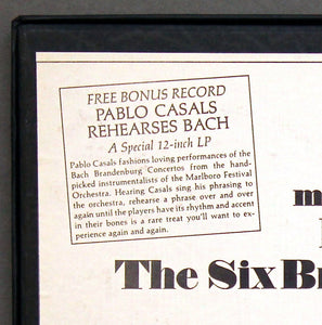 Johann Sebastian Bach / Pablo Casals Conducts Marlboro Festival Orchestra, Rudolf Serkin, Alexander Schneider, Peter Serkin : The Six Brandenburg Concertos (2xLP, Album, Pit + LP, Bon + Box)