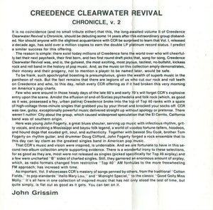 Creedence Clearwater Revival : Chronicle Volume Two (Cass, Comp)