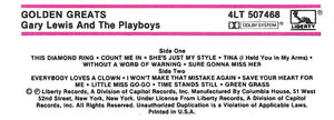 Gary Lewis & The Playboys : Golden Greats (Cass, Comp, Club)
