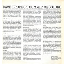 Load image into Gallery viewer, Dave Brubeck - Summit Sessions (LP, Album, RE) (VG+)