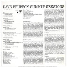 Load image into Gallery viewer, Dave Brubeck - Summit Sessions (LP, Album, RE) (VG+)