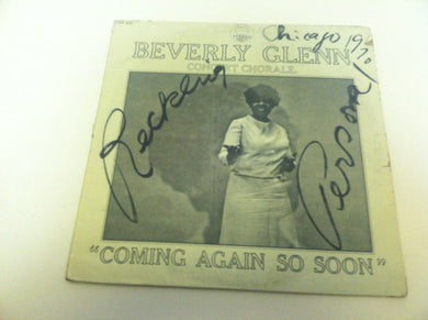 Beverly Glenn, Beverly Glenn Concert Chorale : Coming Again So Soon (LP, Album)