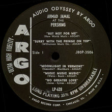 Load image into Gallery viewer, Ahmad Jamal Trio : Ahmad Jamal At The Pershing (LP, Album, Mono, RE, Bla)