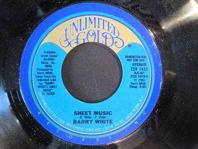 Barry White : Sheet Music (7