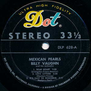 Billy Vaughn And His Orchestra : Mexican Pearls (7", Jukebox)