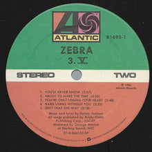Load image into Gallery viewer, Zebra (8) : 3.V (LP, Album, Spe)