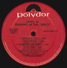 Load image into Gallery viewer, Level 42 : Running In The Family (LP, Album, Hau)