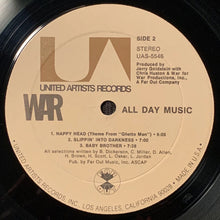 Load image into Gallery viewer, War : All Day Music (LP, Album)