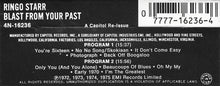 Load image into Gallery viewer, Ringo Starr : Blast From Your Past (Cass, Comp, RE, Win)