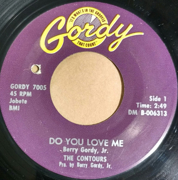 The Contours : Do You Love Me / Move Mr. Man (7