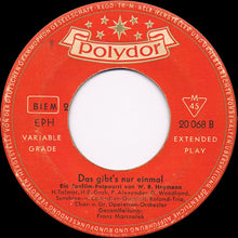 Load image into Gallery viewer, Werner Richard Heymann : Das Gibt's Nur Einmal - Ein Tonfilm-Potpourri von W. R. Heymann (7", Comp, Mono)