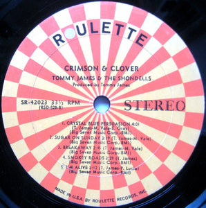 Tommy James & The Shondells : Crimson & Clover (LP, Album, Abb)