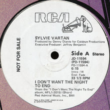 Load image into Gallery viewer, Sylvie Vartan : I Don&#39;t Want The Night To End (12&quot;, Promo)