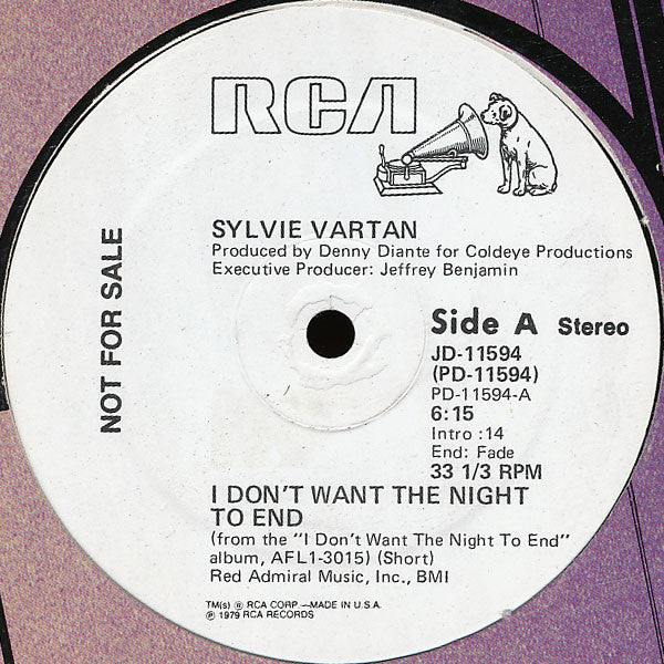 Sylvie Vartan : I Don't Want The Night To End (12