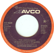 Load image into Gallery viewer, Gordon Sinclair : The Americans (A Canadian's Opinion) (7")