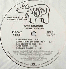 Load image into Gallery viewer, John Stewart (2) : Fire In The Wind (LP, Album, Promo)