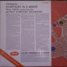 Load image into Gallery viewer, Paul Paray / Detroit Symphony Orchestra / César Franck : Franck Symphony In D Minor (LP, Album)