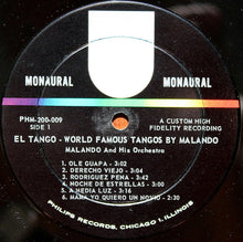 Load image into Gallery viewer, Malando And His Tango Orchestra : El Tango - World Famous Tangos (LP, Album, Mono)