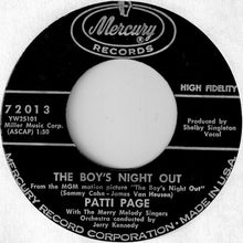 Load image into Gallery viewer, Patti Page : Three Fools And The Boys' Night Out (7")
