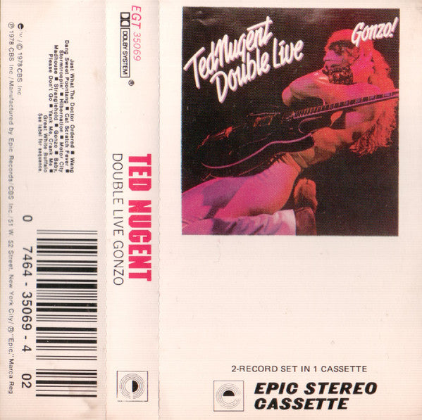 Buy Ted Nugent : Double Live Gonzo (Cass, Album, Dol) Online for a