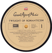 Load image into Gallery viewer, Jean Sibelius ▪ Sergei Vasilyevich Rachmaninoff ▪ Richard Strauss ▪ Gustav Mahler : Twilight Of Romanticism (2xLP, Comp)