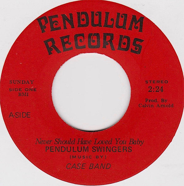Pendulum Swingers Music By The Case Band : Never Should Have Loved You Baby (7