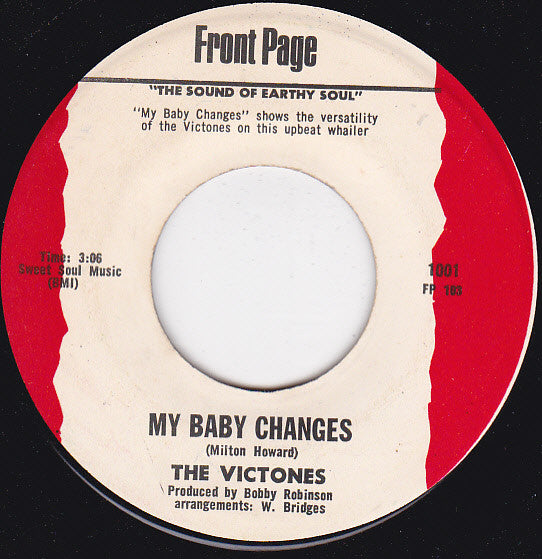 The Victones : I Need You So / My Baby Changes (7
