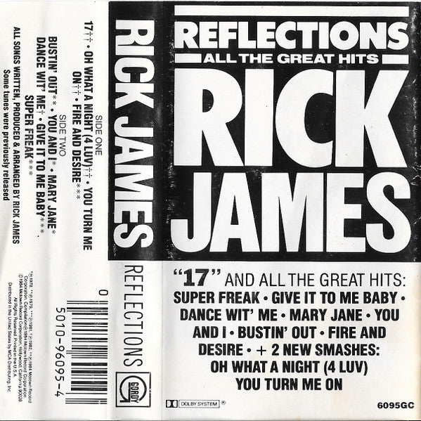 Rick James : Reflections (Cass, Comp)