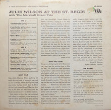 Load image into Gallery viewer, Julie Wilson : Julie Wilson At The St. Regis (LP, Album, Mono)