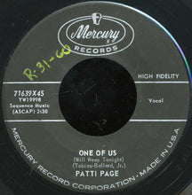 Load image into Gallery viewer, Patti Page : One Of Us (Will Weep Tonight) (7", Single, Mono)