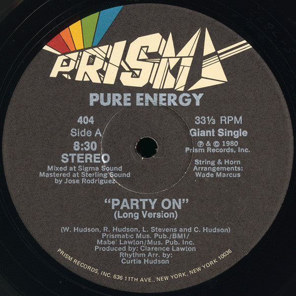 Pure Energy : Party On (12