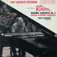 Load image into Gallery viewer, Johannes Brahms / Sviatoslav Richter, The Chicago Symphony Orchestra, Erich Leinsdorf : Concerto No. 2 (LP, Mono, Ind)