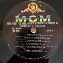 Load image into Gallery viewer, Herman's Hermits : The Best Of Herman's Hermits Volume III (LP, Comp)