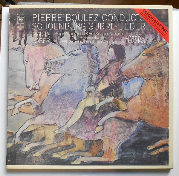 Pierre Boulez Conducts Arnold Schoenberg - Gurre-Lieder (2xLP, Album, Quad  + Box) (VG+)