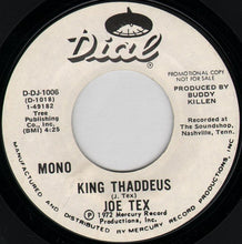 Load image into Gallery viewer, Joe Tex : King Thaddeus (7&quot;, Promo)