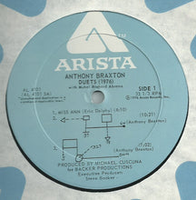 Load image into Gallery viewer, Anthony Braxton With Muhal Richard Abrams : Duets 1976 (LP, Album)