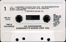 Load image into Gallery viewer, Lee Greenwood : Somebody&#39;s Gonna Love You (Cass, Album)